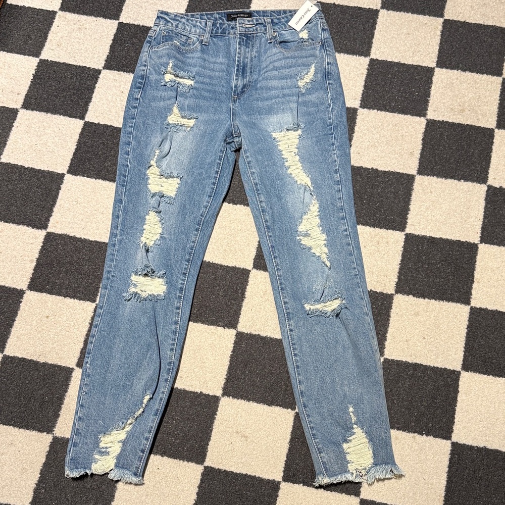 #234. Juicy Couture Light Blue Distressed Skinny Jeans